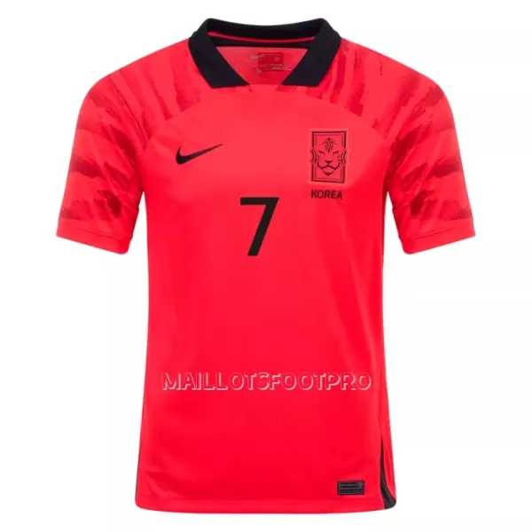 Maillot Corée du Sud H M SON 7 Homme Domicile Coupe du Monde 2022