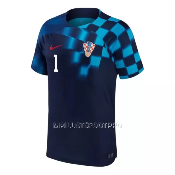 Maillot Croatie LIVAKOVIC 1 Homme Extérieur Coupe du Monde 2022