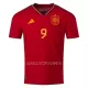 Maillot Espagne GAVI 9 Homme Domicile Coupe du Monde 2022