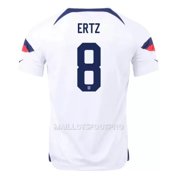 Maillot États-Unis ERTZ 8 Homme Domicile Coupe du Monde 2022