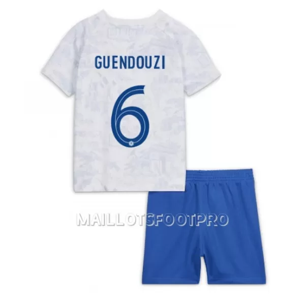 Maillot France Matteo Guendouzi 6 Enfant Extérieur Coupe du Monde 2022