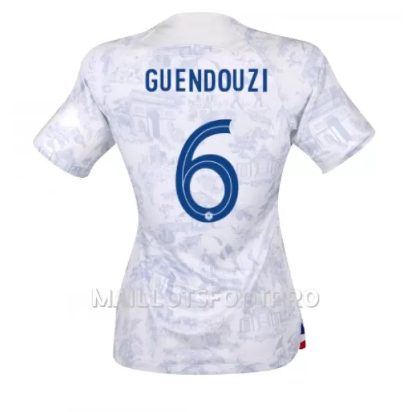 Maillot France Matteo Guendouzi 6 Femme Extérieur Coupe du Monde 2022