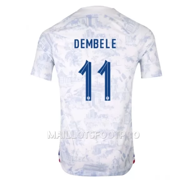 Maillot France Ousmane Dembele 11 Homme Extérieur Coupe du Monde 2022