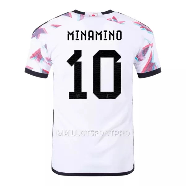 Maillot Japon MINAMINO 10 Homme Extérieur Coupe du Monde 2022