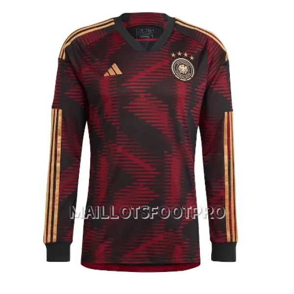 Maillot Manches Longues Allemagne Homme Extérieur Coupe du Monde 2022