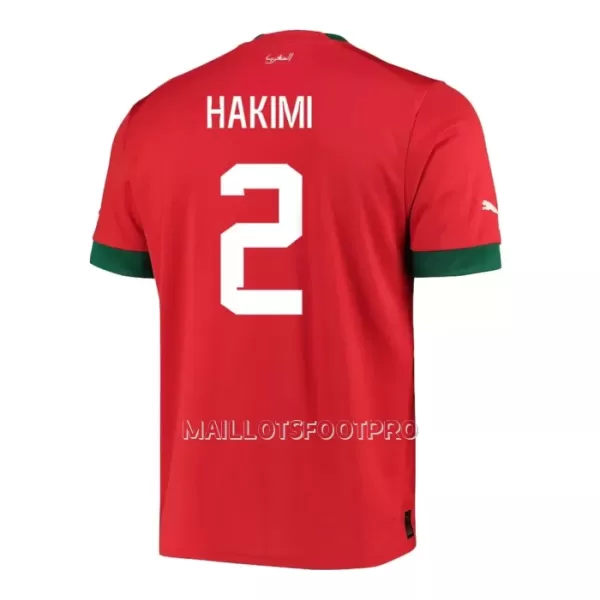 Maillot Maroc HAKIMI 2 Homme Domicile Coupe du Monde 2022