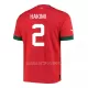 Maillot Maroc HAKIMI 2 Homme Domicile Coupe du Monde 2022