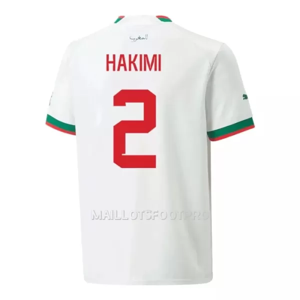 Maillot Maroc HAKIMI 2 Homme Extérieur Coupe du Monde 2022