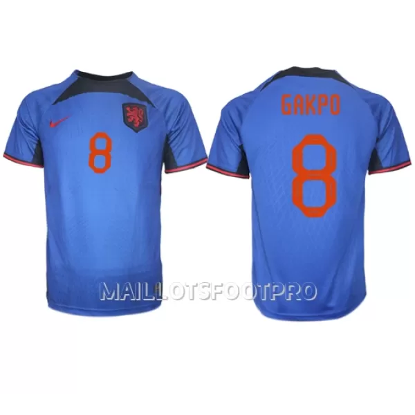 Maillot Pays-Bas Cody Gakpo 8 Homme Extérieur Coupe du Monde 2022