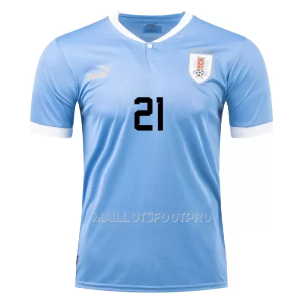 Maillot Uruguay E. CAVANI 21 Homme Domicile Coupe du Monde 2022