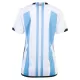 Maillot Argentine 3 Star Femme Domicile Coupe du Monde 2022