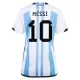 Maillot Argentine 3 Star MESSI 10 Femme Coupe du Monde 2022