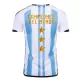 Maillot Champions Argentine 3 Star Homme Domicile Coupe du Monde 2022