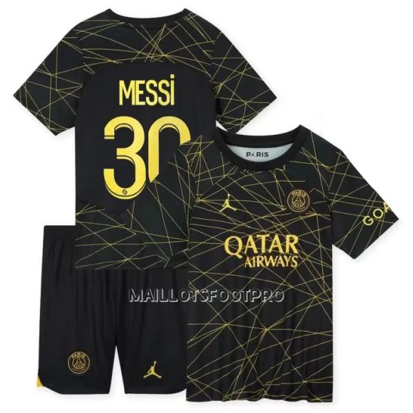 Maillot Paris Saint-Germain Lionel MESSI 30 Enfant Fourth 22-23