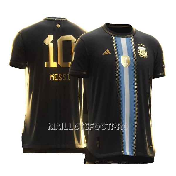 Maillot Argentine MESSI 10 Golden Bisht Homme