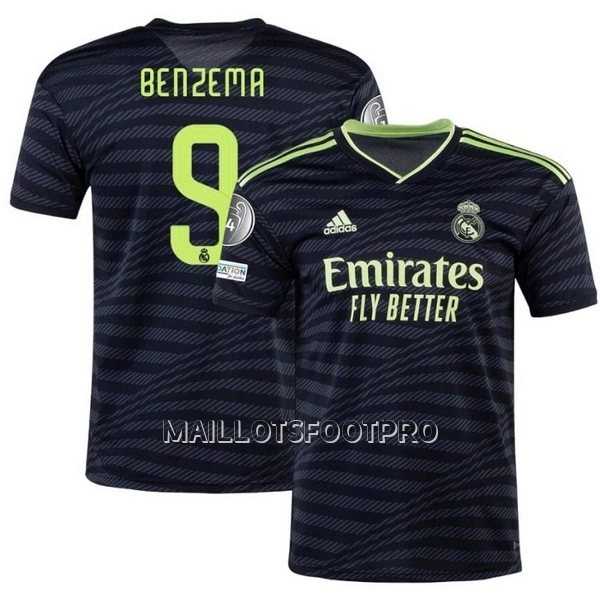 Maillot Real Madrid BENZEMA 9 Homme Third 22-23