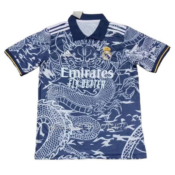 Maillot Real Madrid Dragon Dark Homme 2023-24 Bleue