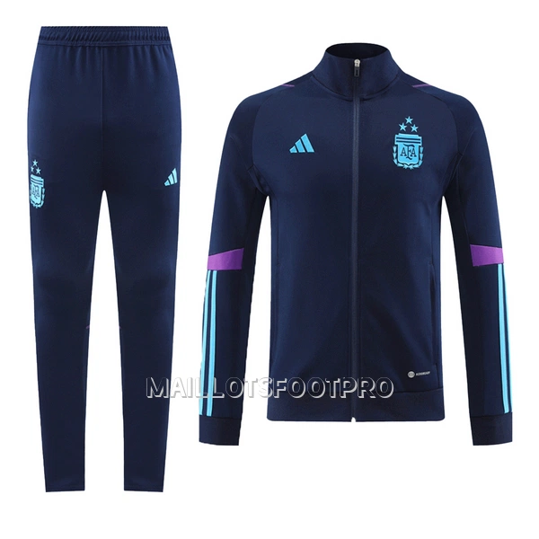 Argentine 3 Stars Royal Ensemble Vestes d'Entraînement Homme 2022 Bleue