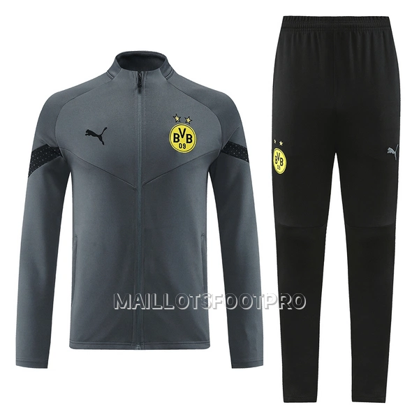 Borussia Dortmund Ensemble Vestes d'Entraînement Homme 22-23 Gris