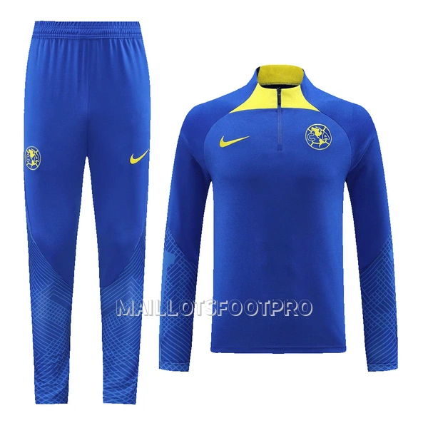 Club América Sweat d'Entraînement Homme 2023 Quart-Zip Bleue