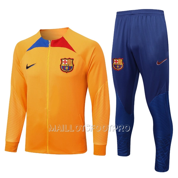 FC Barcelone Ensemble Sweat d'Entraînement Homme 22-23 Orange