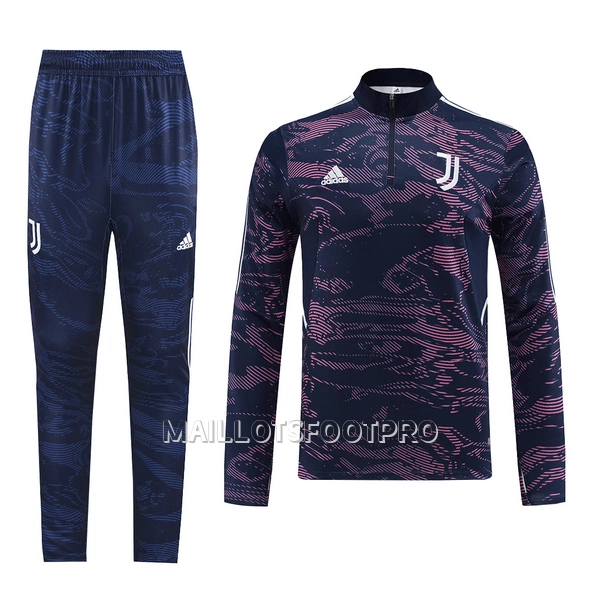 Juventus Royal Sweat d'Entraînement Homme 22-23 Quart-Zip Bleue