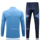 Manchester United Ensemble Sweat d'Entraînement Homme 22-23 Bleu Clair