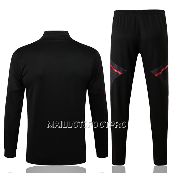 Manchester United Ensemble Sweat d'Entraînement Homme 22-23 Noir Rouge