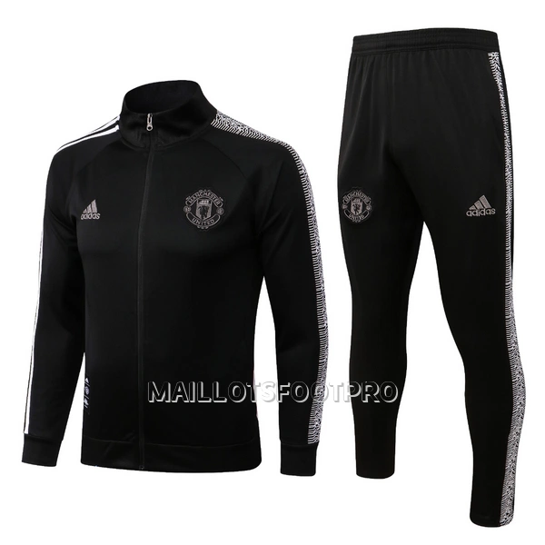 Manchester United Ensemble Sweat d'Entraînement Homme 22-23 Noire