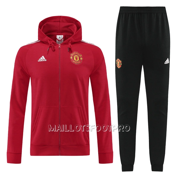 Manchester United Veste à Capuche Homme 22-23 Rouge