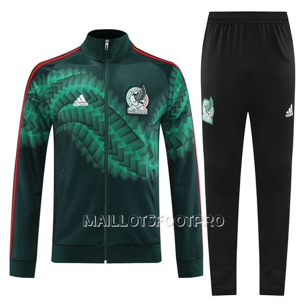 Mexique Ensemble Vestes d'Entraînement Homme 2022 Vert Noir