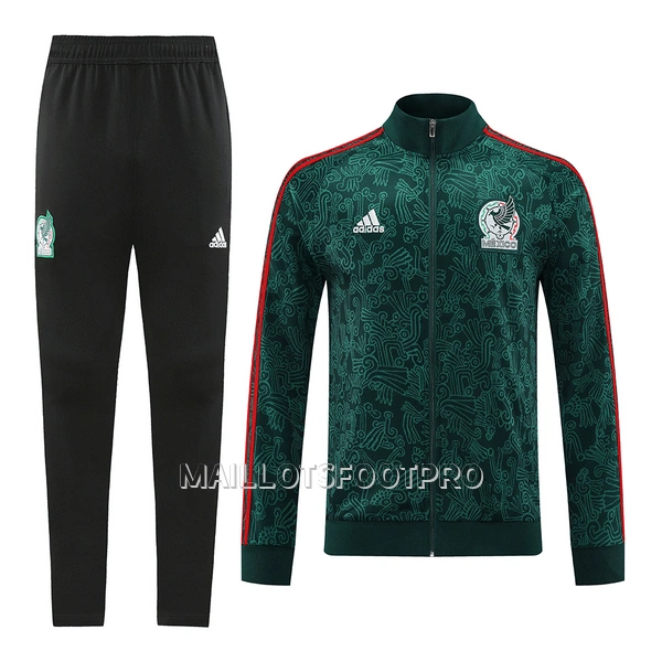 Mexique Green Ensemble Vestes d'Entraînement Homme 2022 Noire