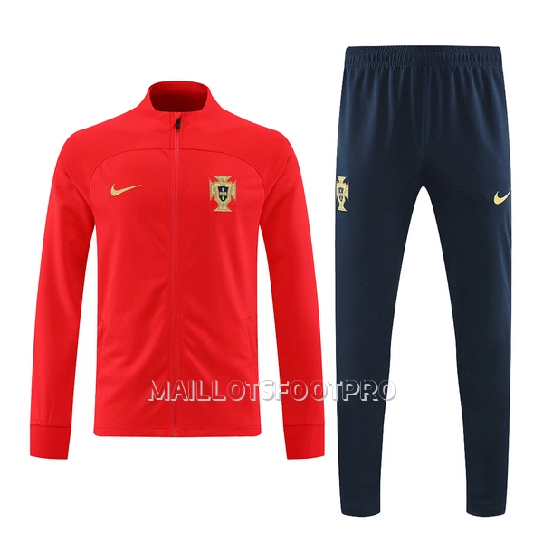 Portugal Ensemble Vestes d'Entraînement Homme 2022 Rouge