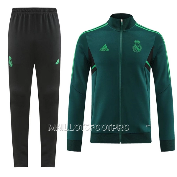 Real Madrid Ensemble Sweat d'Entraînement Homme 22-23 Vert Foncé