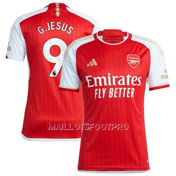 Maillot Arsenal G. Jesus 9 Homme Domicile 2023-24