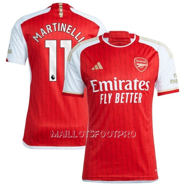 Maillot Arsenal Martinelli 11 Homme Domicile 2023-24