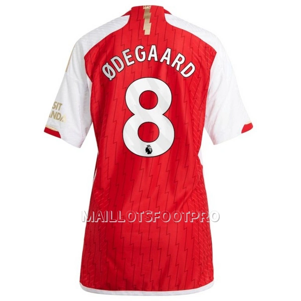 Maillot Arsenal Odegaard 8 Femme Domicile 2023-24