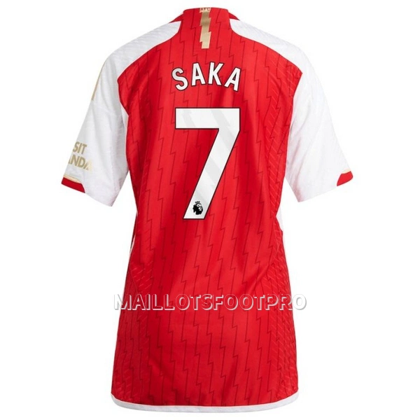 Maillot Arsenal Saka 7 Femme Domicile 2023-24