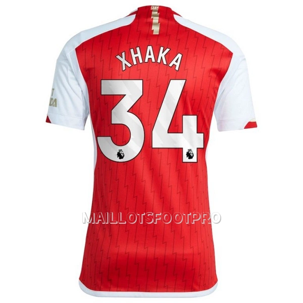 Maillot Arsenal Xhaka 34 Homme Domicile 2023-24