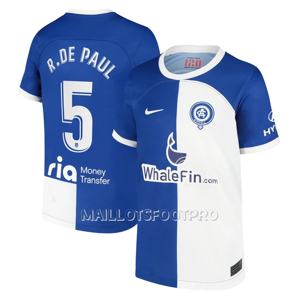 Maillot Atlético Madrid R. De Paul 5 Homme Extérieur 2023-24