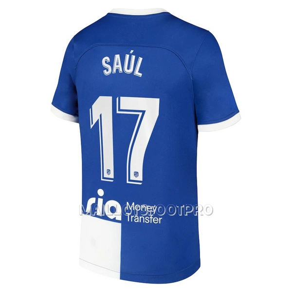 Maillot Atlético Madrid Saul 17 Homme Extérieur 2023-24