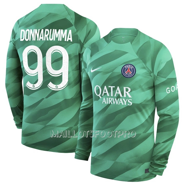 Maillot Gardien Paris Saint-Germain Donnarumma 99 Homme Domicile 2023-24 Manches Longues