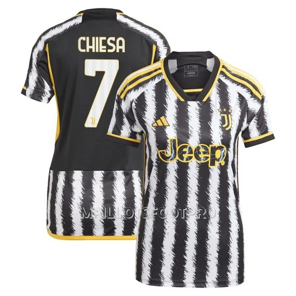 Maillot Juventus Chiesa 7 Femme Domicile 2023-24