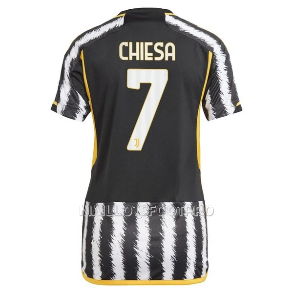 Maillot Juventus Chiesa 7 Femme Domicile 2023-24