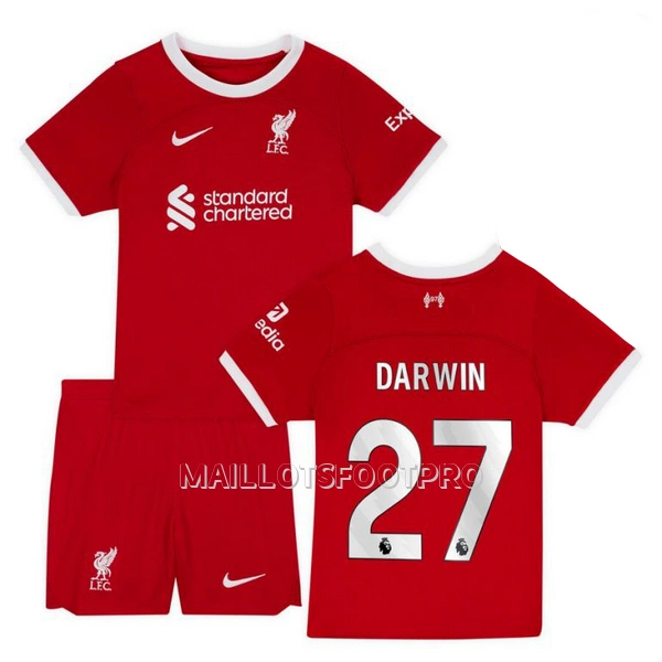 Maillot Liverpool Darwin 27 Enfant Domicile 2023-24