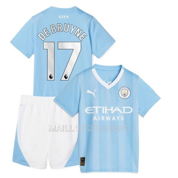 Maillot Manchester City De Bruyne 17 Enfant Domicile 2023-24