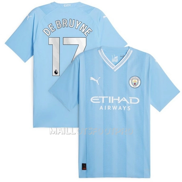 Maillot Manchester City De Bruyne 17 Homme Domicile 2023-24