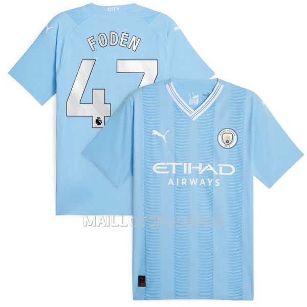 Maillot Manchester City Foden 47 Homme Domicile 2023-24