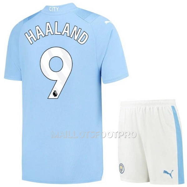 Maillot Manchester City Haaland 9 Enfant Domicile 2023-24