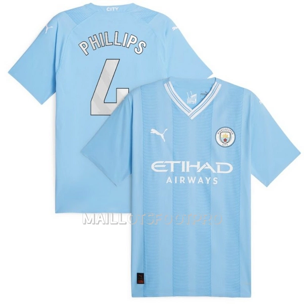 Maillot Manchester City Phillips 4 Homme Domicile 2023-24